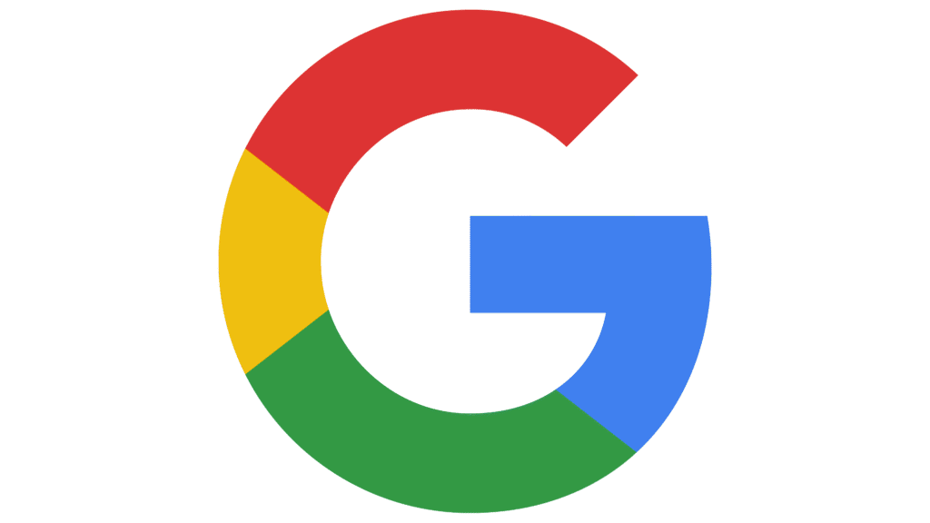 The Google logo featuring a capital letter "G" divided into four distinct color segments: a blue horizontal crossbar and lower right arch, a green bottom section, a yellow left section, and a red top section, set against a plain white background.
